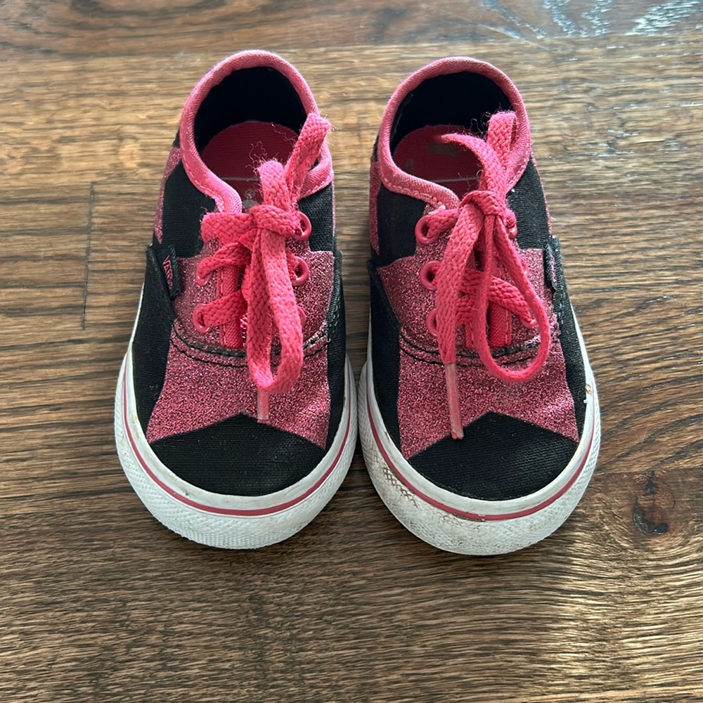 **SOLD** Toddler Pink Star Glitter Vans